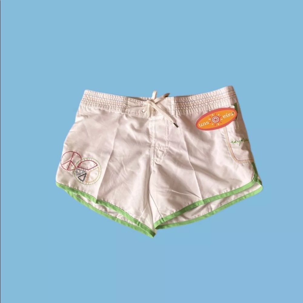 Raya Sun Girls Junior Floral Water Shorts XS Swim Surf Beach NWT